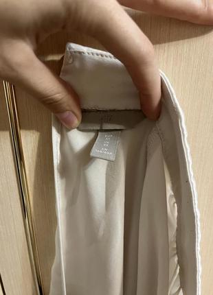 Белая базовая блузка h&amp;m10 фото