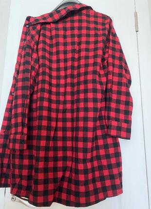 Сорочка,сорочка в клітинку, подовжена сорочка2 фото