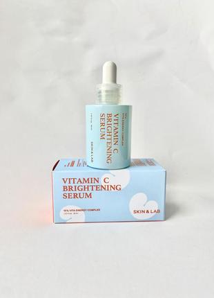 Концентрована сироватка з вітаміном c skin&lab vitamin c brightening serum 30ml