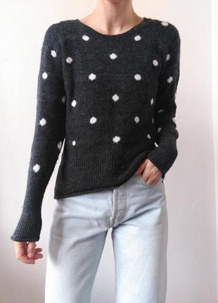 Графітовий светр шерстяний