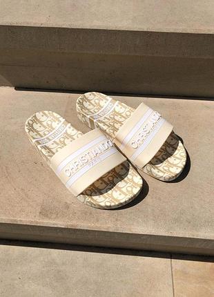 Шлепанці жіночі dior boots black тапки диор