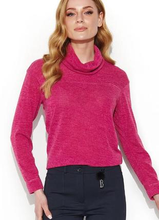 Кофта женская torna zaps фуксия, осень-зима, 3xl