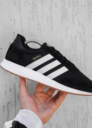 Зимние кроссовки adidas iniki black white (термо)41-42-43-44-45-463 фото