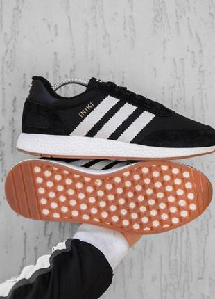 Зимние кроссовки adidas iniki black white (термо)41-42-43-44-45-469 фото