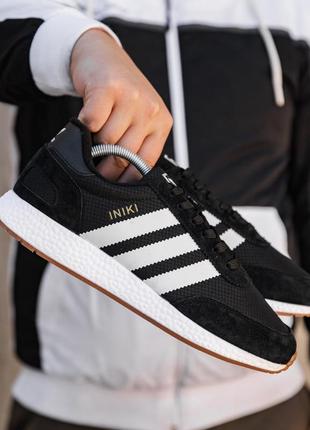 Зимние кроссовки adidas iniki black white (термо)41-42-43-44-45-46