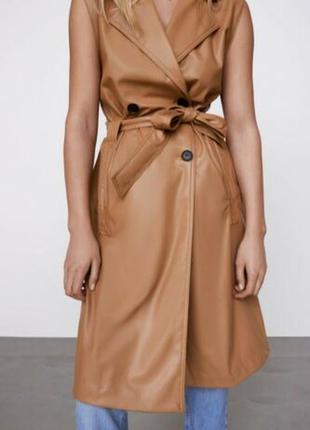 Безрукавка-тренч zara