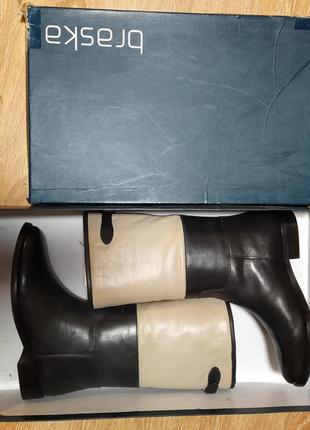 Новые кожаные сапоги braska р 405 фото