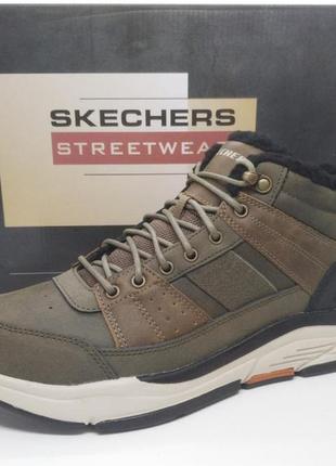 Шкіряні черевики skechers relaxed fit оригінал