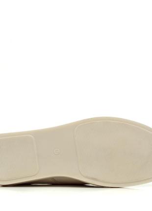 Туфли женские кожаные молочные на низком ходу,со шнуровкой,на платформе 894тz-в7 фото
