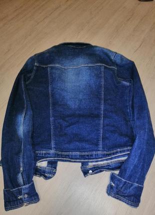 Укороченый джинсовый пиджак2 фото