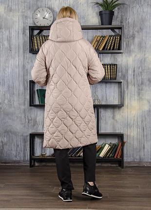 Стьобане демісезонне пальто. на підкладці. 🔺розміри 46 - 60 🔻ціна 2450 грн.