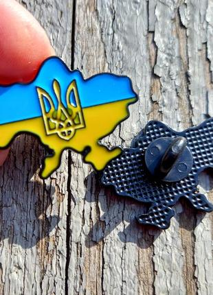 Патриотический значок, пена, символика украины