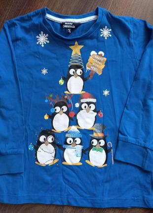Світшот новорічний з пінгвінами