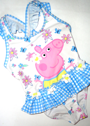 Сдельный купальник tesco 9-12 мес  пеппа