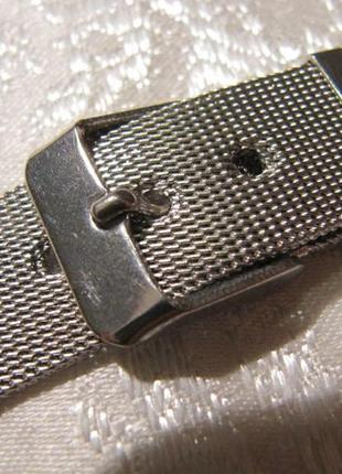 Браслет для годинника міланське плетіння з нержавіючої сталі, 18 мм.3 фото