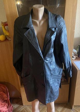 Куртка кожаная на подкладке.размер 50-52