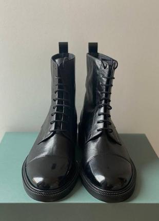Черные кожаные ботинки minelli 403 фото