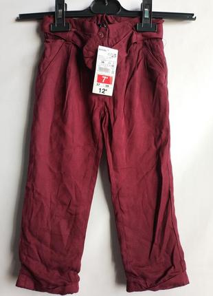 Розпродаж! віскозні утеплені штанці на дівчинку французького бренду kiabi європа