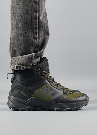 Чоловічі кросівки adidas terrex swift r termo army green9 фото