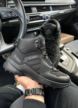 Чоловічі кросівки adidas terrex swift r termo all black1 фото