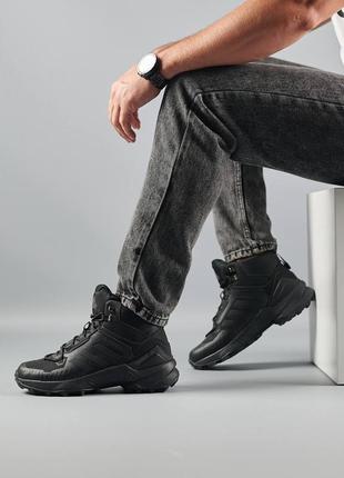 Чоловічі кросівки adidas terrex swift r termo all black6 фото