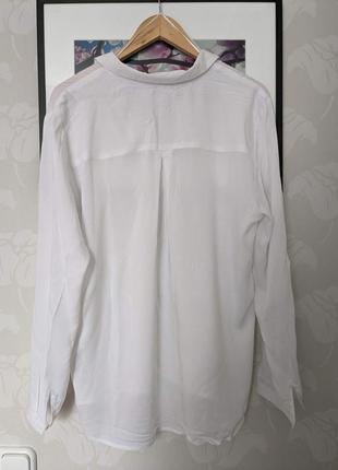 Біла блуза з віскози2 фото