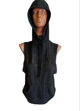 Спортивна худі безрукавка з капюшоном victoria sport.
