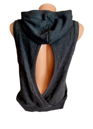 Спортивна худі безрукавка з капюшоном victoria sport.