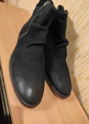 Мужские кожаные ботинки полусапоги демисезонные, р.44/30см1 фото