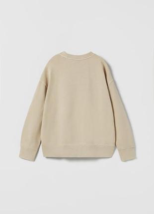 Свитшот zara 11/12 лет, свитшот с надписью, батник zara, свитшот zara свитшот с надписью. бренд zara.2 фото