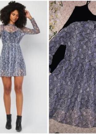 Стильна трендова сукня із сітки в розмірі 18 від бренду primark2 фото