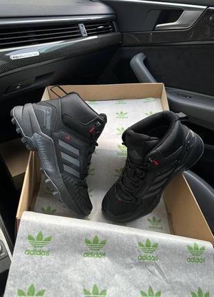 Adidas terrex swift r termo black gray red2 фото