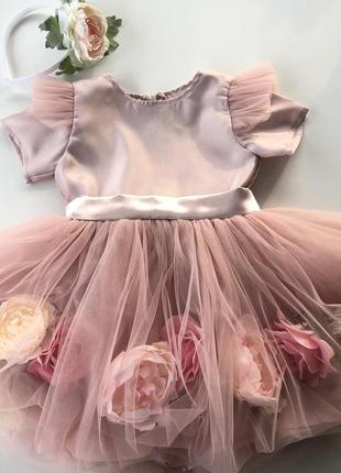 Сукня з фатіну квіти