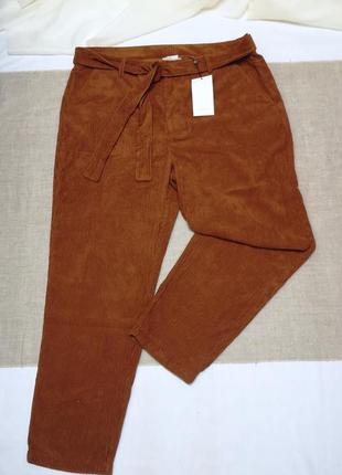 Крутые брендовые женские рыжи свободветовые брюки kaffe, 46р1 фото