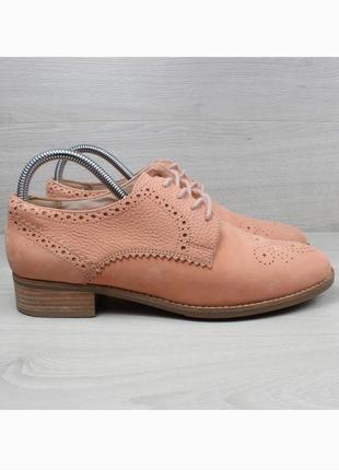 Шкіряні жіночі туфлі броги clarks оригінал, розмір 411 фото