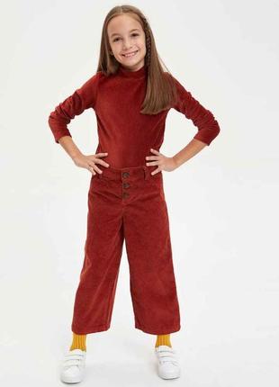 Вельветовий костюм кюлоти і гольф