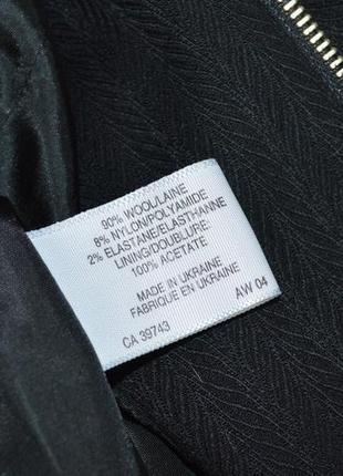 Брендовый черный шерстяной пиджак жакет на молнии minosa petite украина5 фото