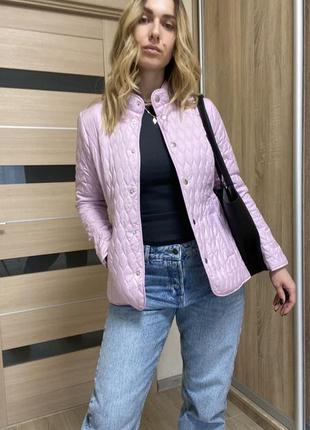 Нова рожева бузкова курточка стьогана піджак