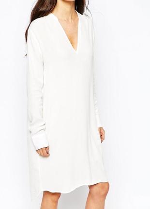 Плаття сукня туніка рубашка сатинова атласна zara h&m