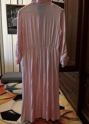 Легкое розовое платье из батиста , размер 465 фото