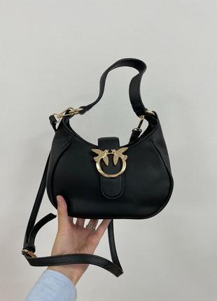 Стильная сумка женская молодежная багет pinko mini brioche bag hobo