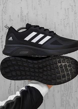 Зимние кроссовки adidas cloudfoam termo black white (термо)41-42-43-44-45-46