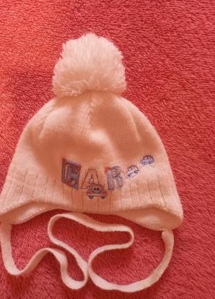 Зимова шапка для новонародженого1 фото
