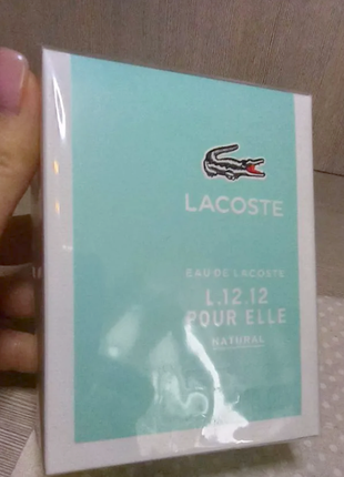 Lacoste eau de lacoste l.12.12 pour elle natural💥оригінал 3 мл розпив аромата затест4 фото