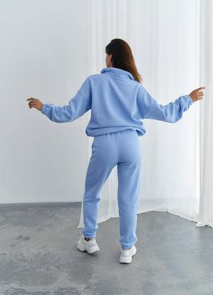 Спортивный костюм на флисе пенье без капюшона3 фото