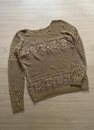 Женский ажурный свитер guess