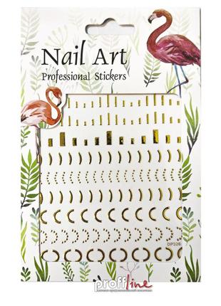 Наклейки nail art литье геометрия (арт dp326)