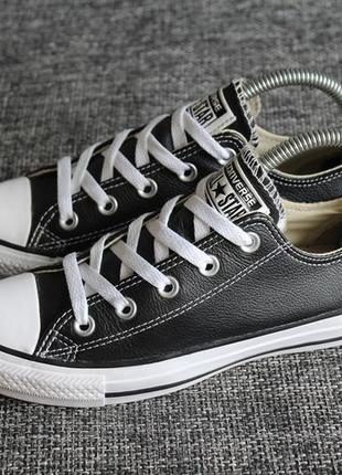 Кеди шкіряні converse chuck taylor all star leather оригінал4 фото