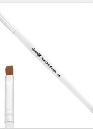 Прямая кисть для геля №4 с деревянной ручкой1 фото