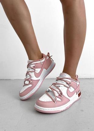 Женские кроссовки розовые nike sb dunk “sweet heart”4 фото